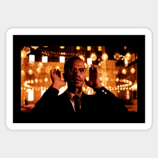 Malcolm X Praying Sticker